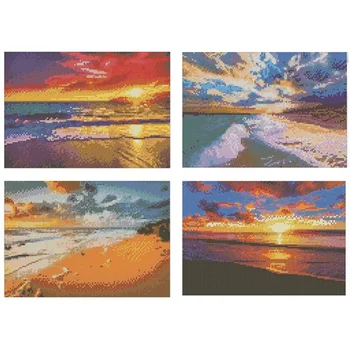 4 Pack 5D Diamond Painting Kit,DIY Diamond Rhinestone Painting Kits for Adults Arts Craft Home Decor(Sky) 
4 Pack 5D Diamond Painting Kit,DIY Diamond Rhinestone Painting Kits for Adults Arts Craft Home Decor(Sky)