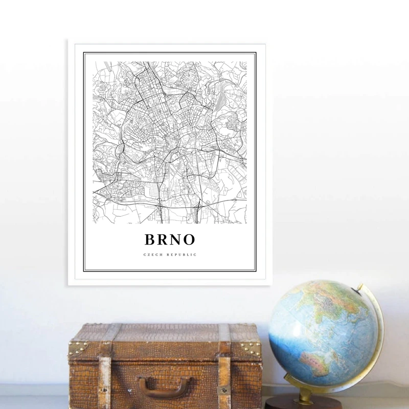 Black-White-Brno-Czech-Republic-Map-Canvas-Poster-Brno-City-Coordinate-Nordic-Wall-Art-Print-Painting (3)