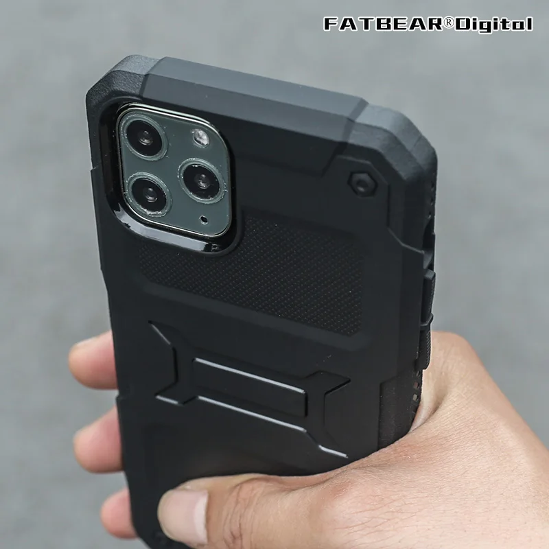 

FATBEAR [For Apple iPhone 11 Pro Max] Tactical Military Grade Rugged Shockproof Armor Buffer Case Cover