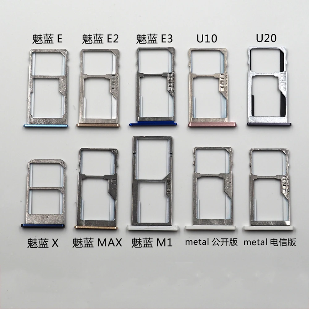 

For Meizu Meilan U10 U20 Holder Slot SD Dual&Single SIM Card Tray