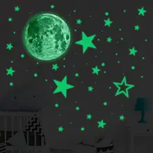 Portable 1 Set Excellent 3D Luminous Moon Star Wall Sticker Practical Ceiling Sticker Eye-catching for Bedroom
Portable 1 Set Excellent 3D Luminous Moon Star Wall Sticker Practical Ceiling Sticker Eye-catching for Bedroom