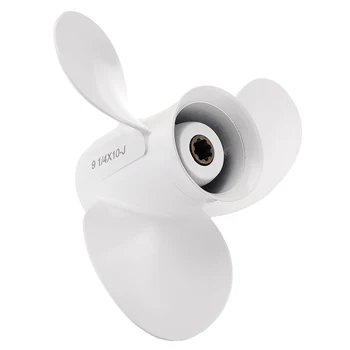 Boat Outboard Propeller 9 1/4 x 10 For Yamaha 9.9-15HP 63V-45945-00-EL Aluminum Alloy White Marine Propeller 8 Spline Tooth
Boat Outboard Propeller 9 1/4 x 10 For Yamaha 9.9-15HP 63V-45945-00-EL Aluminum Alloy White Marine Propeller 8 Spline Tooth