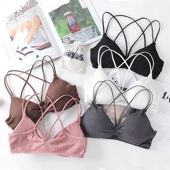 Deep V Wireless Bra Backless Bralette Sexy Lingerie Soft Women Bras Comfortable Cotton Crop Top Girl Brassier Colors Black White
Deep V Wireless Bra Backless Bralette Sexy Lingerie Soft Women Bras Comfortable Cotton Crop Top Girl Brassier Colors Black White