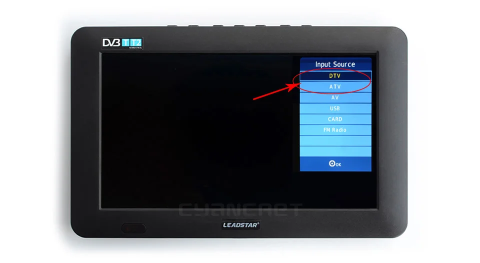 9 インチポータブルISDB-TTVTDTデジタルおよびアナログミニ小型車テレビサポートUSBTF PVR MP4 H.265 AC3 DTV900 6 -