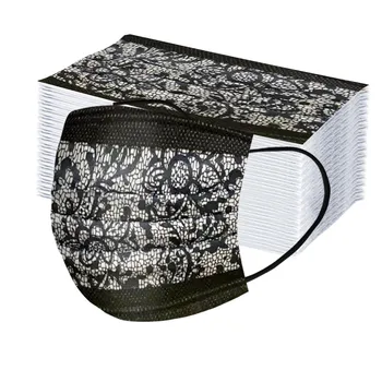 10/20/30/40/50/60/70/80/90/100pc Disposable Face Masks Fashion Black Red Lace Adult Unisex Mask Disposable Mask Mascarilla
10/20/30/40/50/60/70/80/90/100pc Disposable Face Masks Fashion Black Red Lace Adult Unisex Mask Disposable Mask Mascarilla
