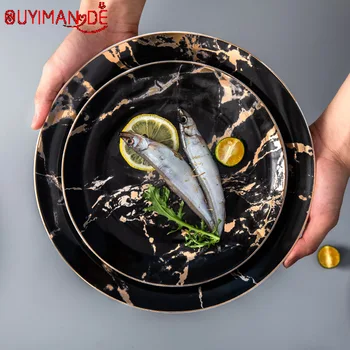 Nordic Style Steak Plate Marble Pattern Home Dining Plate Creative Ceramic Tableware Western Food Plate Round Dessert Plate
Nordic Style Steak Plate Marble Pattern Home Dining Plate Creative Ceramic Tableware Western Food Plate Round Dessert Plate