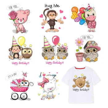 Animal Iron on Transfers Patches Clothing DIY Thermo Stickers Cute Owl Monkey Heat Transfers Patch for Child Clothes Decor F
Animal Iron on Transfers Patches Clothing DIY Thermo Stickers Cute Owl Monkey Heat Transfers Patch for Child Clothes Decor F