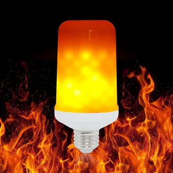 Ampoule E27 LED Dynamic Flame Effect Corn Bulb 4 Modes AC 85-265V Flickering Emulation Gravity Decor Lamp Creative Fire Lights
Ampoule E27 LED Dynamic Flame Effect Corn Bulb 4 Modes AC 85-265V Flickering Emulation Gravity Decor Lamp Creative Fire Lights