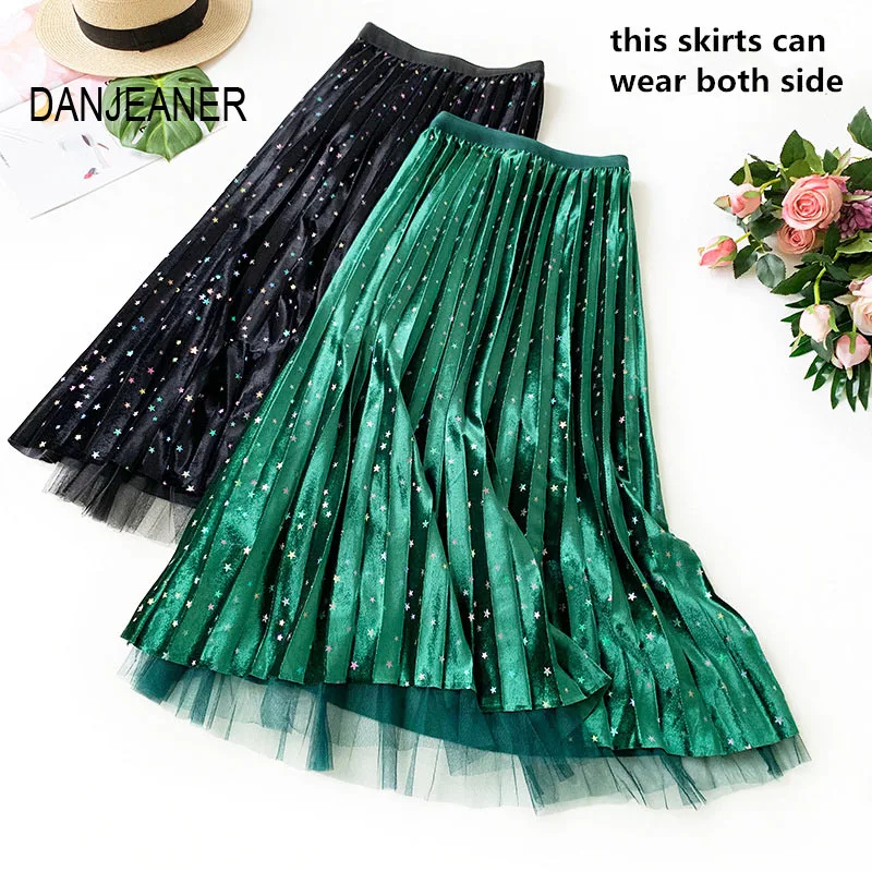 DANJEANER Colorful Stars Velvet Pleated Skirt Autumn Winter High Waist Mesh Skirt Midi Skirts Korean Style Fluffy Fairy Skirt
DANJEANER Colorful Stars Velvet Pleated Skirt Autumn Winter High Waist Mesh Skirt Midi Skirts Korean Style Fluffy Fairy Skirt