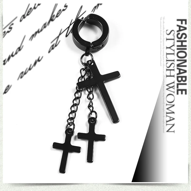 1pc Stray Kids Cross Earring Stainless Steel 1pc Stray Kids Cross Earring Stainless Steel