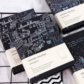 "Leisure Holiday" Hard Cover Journal Diary Black Papers Sketchbook Notebook Study Notepad Student Stationery Gift
"Leisure Holiday" Hard Cover Journal Diary Black Papers Sketchbook Notebook Study Notepad Student Stationery Gift