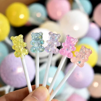Resin Glitter Gummy Bear Lollipop Charms Resin Flatback Keychain Necklace Pendant DIY Making Accessories
Resin Glitter Gummy Bear Lollipop Charms Resin Flatback Keychain Necklace Pendant DIY Making Accessories