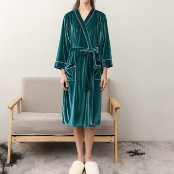 SFIT Winter Plus Size Long Cozy Flannel Bathrobe Kimono Warm Coral Fleece Bath Robe Night Fur Robe Dressing Gown Women Sleepwear
SFIT Winter Plus Size Long Cozy Flannel Bathrobe Kimono Warm Coral Fleece Bath Robe Night Fur Robe Dressing Gown Women Sleepwear