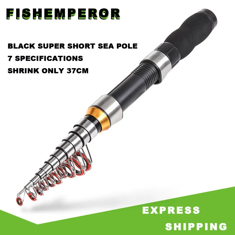 New Mini Black Sea Rod Design Telescopic Fishing Rod Stream Hand Carbon Fiber Casting Lightweight Toughness Spinning Ice Rods
New Mini Black Sea Rod Design Telescopic Fishing Rod Stream Hand Carbon Fiber Casting Lightweight Toughness Spinning Ice Rods