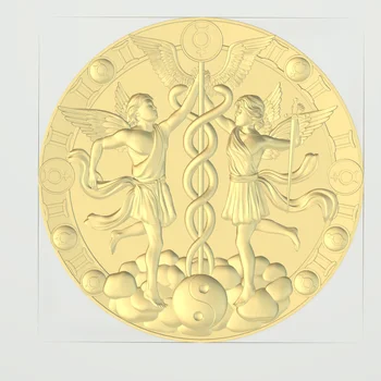 Twins zodiac sign relief STL format CNC router engraving carving Aspire ArtCAM Type3 design file
Twins zodiac sign relief STL format CNC router engraving carving Aspire ArtCAM Type3 design file