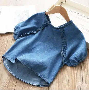 2020 new wholesale girls denim shirt fashion summer backless girls blouse 3-8t HO431
2020 new wholesale girls denim shirt fashion summer backless girls blouse 3-8t HO431