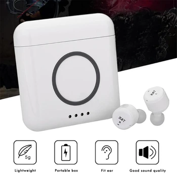 X4T TWS Wireless Bluetooth Earphones 4.2 Stereo Earphone Earbuds with Microphone Sports earphone with 5200 mAH Charge Box
X4T TWS Wireless Bluetooth Earphones 4.2 Stereo Earphone Earbuds with Microphone Sports earphone with 5200 mAH Charge Box