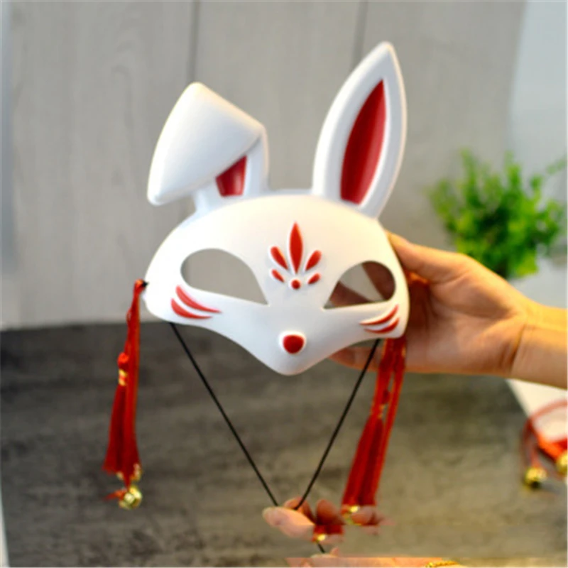 Rabbit Cat Mask Christmas Masquerade Party Cover Gift Chinese style half Face Mask With Tassels and Bells For Cosplay Costum
Rabbit Cat Mask Christmas Masquerade Party Cover Gift Chinese style half Face Mask With Tassels and Bells For Cosplay Costum