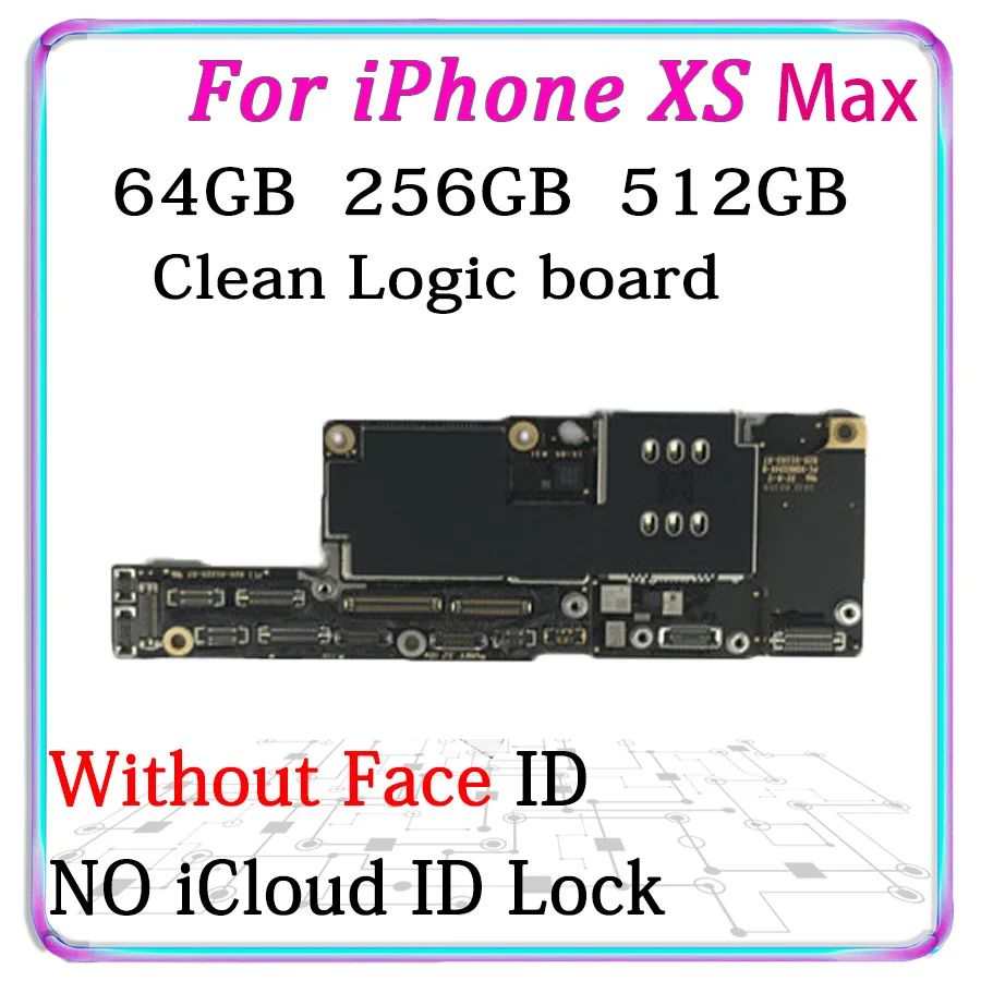 Original unlocked Motherboard For iPhone XS Max mainboard Without Face ID MB Free iCloud IOS Logic Board With Full Chips
Original unlocked Motherboard For iPhone XS Max mainboard Without Face ID MB Free iCloud IOS Logic Board With Full Chips
