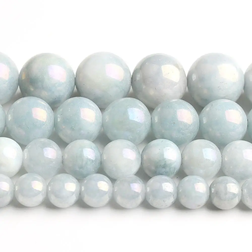 6/8/10/12mm Natural Light Blue Electroplated Angelite Stone Beads Round Loose Beads For Accessories Jewellery Making 15 Inch
6/8/10/12mm Natural Light Blue Electroplated Angelite Stone Beads Round Loose Beads For Accessories Jewellery Making 15 Inch