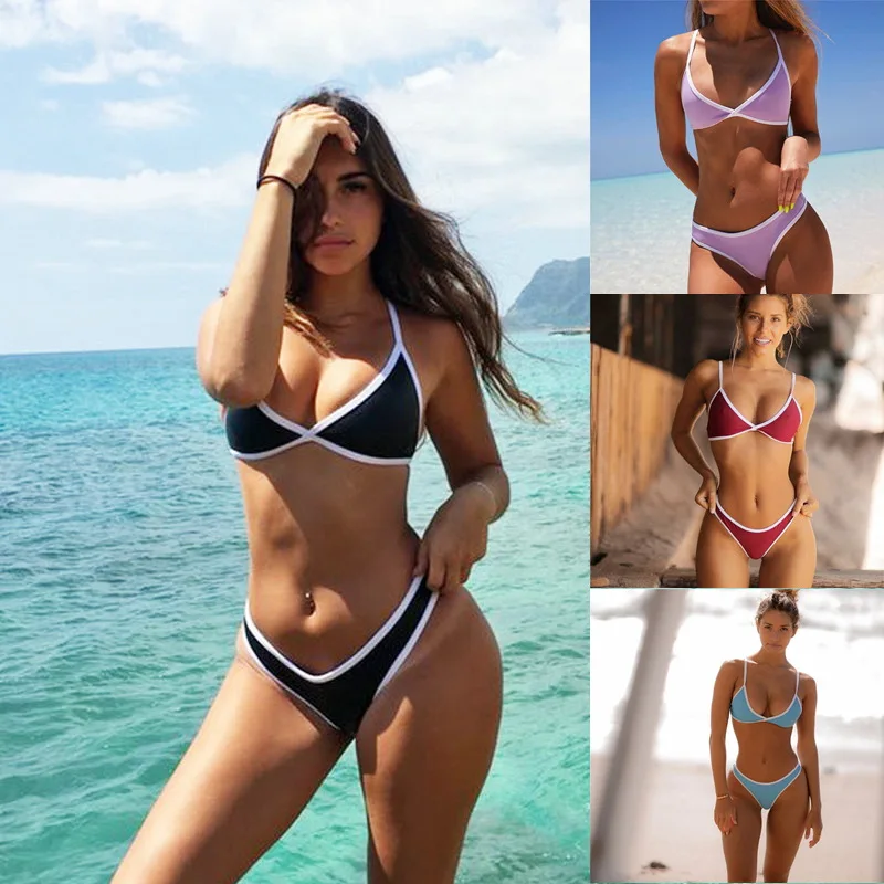 Triangle Sports Swimsuit Two-piece Swimming Pool Beach Party Tall Tube Brazilian Swimsuit Push-up Bikini Suit Thong Bikini
Triangle Sports Swimsuit Two-piece Swimming Pool Beach Party Tall Tube Brazilian Swimsuit Push-up Bikini Suit Thong Bikini