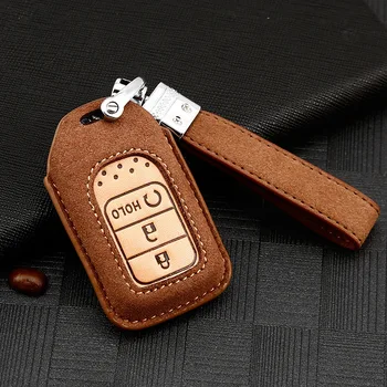 Leather Car Smart Key Case Cover Shell for Honda Hrv Civic 2017 Accord 2003-2007 Cr-v Freed Pilot EX EXL Auto Accessories Covers
Leather Car Smart Key Case Cover Shell for Honda Hrv Civic 2017 Accord 2003-2007 Cr-v Freed Pilot EX EXL Auto Accessories Covers