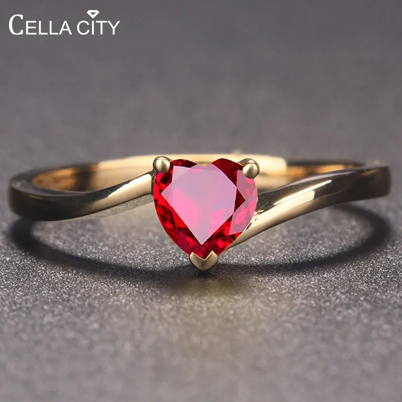 Cellacity 925 silver ruby ring heart shape red/blue color engagement Rings for charm women fashion Jewelry wholesale gift
Cellacity 925 silver ruby ring heart shape red/blue color engagement Rings for charm women fashion Jewelry wholesale gift
