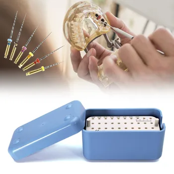 40 Holes Dental Plastic Endo Box With A Ruler Files Bur Holder Blocks Stand Blue Clean Autoclavable Sterilization Case Tools 
40 Holes Dental Plastic Endo Box With A Ruler Files Bur Holder Blocks Stand Blue Clean Autoclavable Sterilization Case Tools