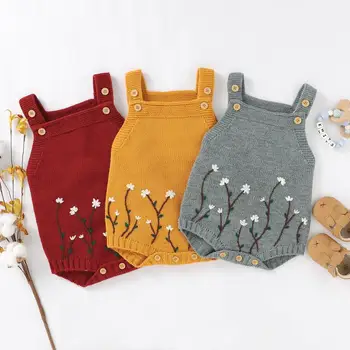 Newborn Baby Bodysuits for Infant Kids Girls Floral Onesie Body Tops Autumn Winter Sleeveless Toddler Knitted Jumpsuit One Piece
Newborn Baby Bodysuits for Infant Kids Girls Floral Onesie Body Tops Autumn Winter Sleeveless Toddler Knitted Jumpsuit One Piece