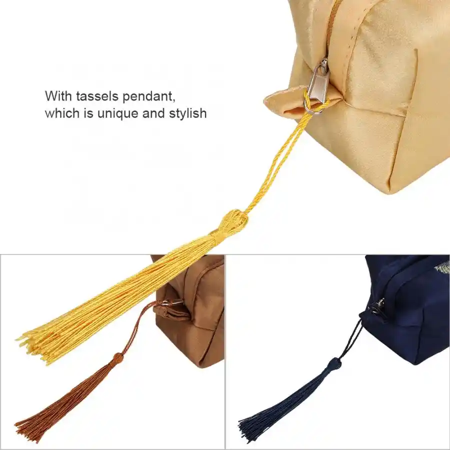 women fashion handcraft rectangle embroidery jewelry storage bag