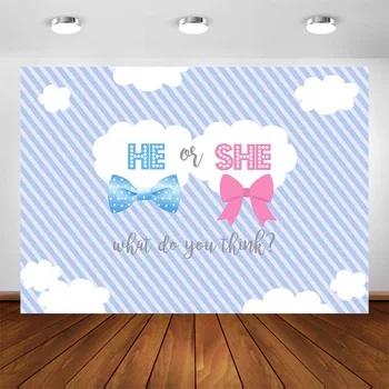 Neoback Baby Shower Backdrops Gender Reveal Background Cloud Stripe Customized Photographic Backdrops for Photo Studio
Neoback Baby Shower Backdrops Gender Reveal Background Cloud Stripe Customized Photographic Backdrops for Photo Studio
