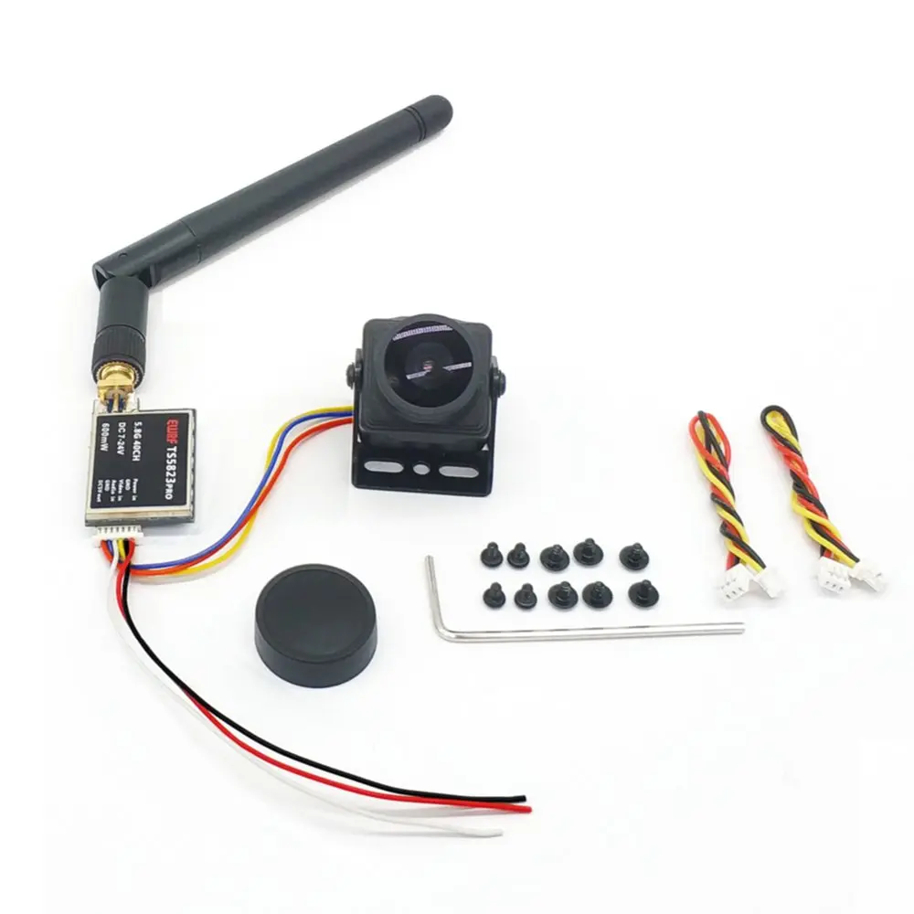 Модернизированный передатчик EWRF TS5823Pro 600mW 5 8 GHz 40CH FPV VTX с 1200TVL CMOS камерой для