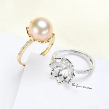 Pearl Ring Settings, Fashionable Ring Findings, Adjustable Size 925 Silver Ring Jewelry DIY making No Pearl Free Shipping
Pearl Ring Settings, Fashionable Ring Findings, Adjustable Size 925 Silver Ring Jewelry DIY making No Pearl Free Shipping