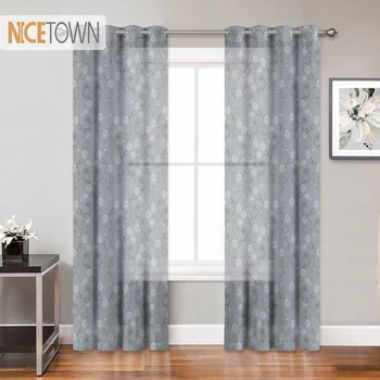 NICETOWN Semi Sheer Curtains for Bedroom Dining Classical Retro Flower Home Decor for Window Prevent Light Glare Protect Privacy 
NICETOWN Semi Sheer Curtains for Bedroom Dining Classical Retro Flower Home Decor for Window Prevent Light Glare Protect Privacy