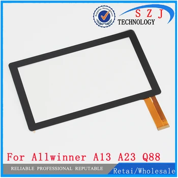 

New 7'' inch Replacement apacitive Touch Screen Digitizer Panel For Allwinner A13 A23 Q8 Q88 Tablet PC Free ship 10pcs/lot