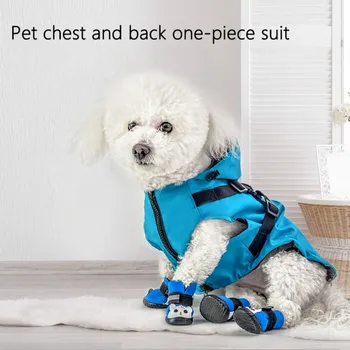 Pets Reflective Raincoat Puppy Small Dogs Soft Breathable Waterproof Hooded Harness Jacket Outfit
Pets Reflective Raincoat Puppy Small Dogs Soft Breathable Waterproof Hooded Harness Jacket Outfit