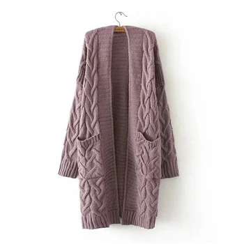 8 Colors Women Autumn Long Cardigan With Two Pockets Warm Knit Outwear Female Sweaters Casual Cardigans Sweater Jacket Knitwear
8 Colors Women Autumn Long Cardigan With Two Pockets Warm Knit Outwear Female Sweaters Casual Cardigans Sweater Jacket Knitwear