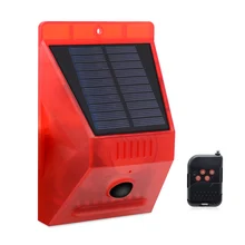 Solar Strobe Light with Motion Detector Solar Alarm Light with Remote Controller 129db Sound Security Siren Light Waterproof
Solar Strobe Light with Motion Detector Solar Alarm Light with Remote Controller 129db Sound Security Siren Light Waterproof