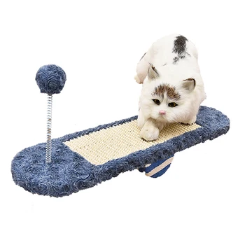 Pet Cat Toy Scratching Interacting Kitten Seesaw Sisal Hemp Mat with Ball Exercise P7Ding
Pet Cat Toy Scratching Interacting Kitten Seesaw Sisal Hemp Mat with Ball Exercise P7Ding