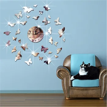 Funlife green crystal craft clock mirror quartz clock flying butterfly group three-dimensional clock wc1115
Funlife green crystal craft clock mirror quartz clock flying butterfly group three-dimensional clock wc1115