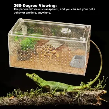 Reptile Breeding Box Acrylic Transparent Sliding Cover Reptile Tank Insect Spiders Tortoise Lizard Feeding Box Terrarium
Reptile Breeding Box Acrylic Transparent Sliding Cover Reptile Tank Insect Spiders Tortoise Lizard Feeding Box Terrarium