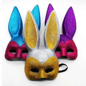 Costume-Props Halloween Laidy Bunny Ears-Mask Sexy Girl Rabbit Ears Glitter Gold Blue Purple Masquerade Party Cosplay Mask
Costume-Props Halloween Laidy Bunny Ears-Mask Sexy Girl Rabbit Ears Glitter Gold Blue Purple Masquerade Party Cosplay Mask