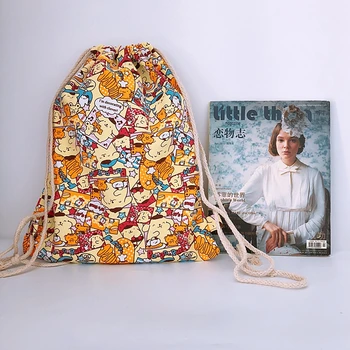 LISM Pompom purin Fashion Canvas Backpacks Cartoon Drawstring Backpack Casual String Bags shopping Knapsack Unisex
LISM Pompom purin Fashion Canvas Backpacks Cartoon Drawstring Backpack Casual String Bags shopping Knapsack Unisex