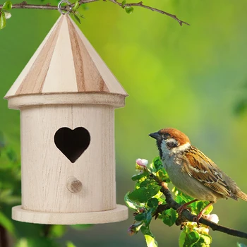 Wooden Birds Nest Hanging Birds House Natural Wooden Bird Cage Resting Place Wall-Mounted Outdoor Birdhouse Wooden Box
Wooden Birds Nest Hanging Birds House Natural Wooden Bird Cage Resting Place Wall-Mounted Outdoor Birdhouse Wooden Box