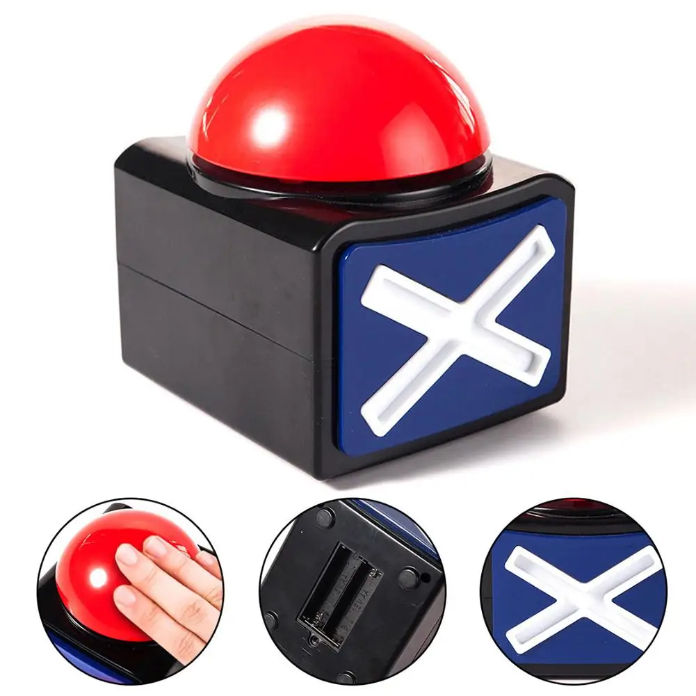 Game Buzzer Answer Buzzer Alarm Button Box with Sound Light Party Contest Prop Toy Sound 3 Seconds
Game Buzzer Answer Buzzer Alarm Button Box with Sound Light Party Contest Prop Toy Sound 3 Seconds