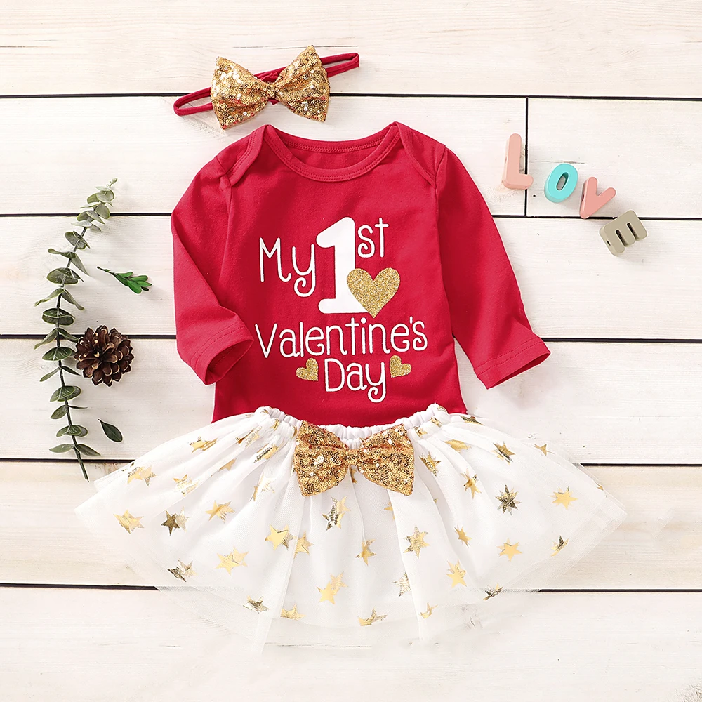 CYSINCOS 2020 Infant Spring Clothing My Valentine Day Newborn Baby Girls Long Sleeve Bodysuit Tutu Skirt Headband 3Pcs Clothes
CYSINCOS 2020 Infant Spring Clothing My Valentine Day Newborn Baby Girls Long Sleeve Bodysuit Tutu Skirt Headband 3Pcs Clothes