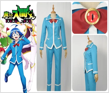 Anime Welcome to Demon School, Iruma-kun Valac Clara Cosplay Costume Custom Women's Men's Blue School Uniform Jacket Pants Tie 
Anime Welcome to Demon School, Iruma-kun Valac Clara Cosplay Costume Custom Women's Men's Blue School Uniform Jacket Pants Tie