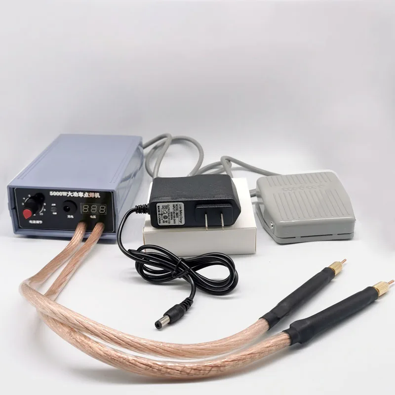 5000W Battery Spot Welder Kit Welding Tools Portable Adjustabl Spot welding Machine 0.2MM Nickel strip for DIY 18650 Battery
5000W Battery Spot Welder Kit Welding Tools Portable Adjustabl Spot welding Machine 0.2MM Nickel strip for DIY 18650 Battery