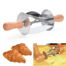 Kitchen Baking Stainless Steel Rolling Dough Cutter For Making Croissant Cake Decorating Tools Rolling Knife For Croissant Bread
Kitchen Baking Stainless Steel Rolling Dough Cutter For Making Croissant Cake Decorating Tools Rolling Knife For Croissant Bread