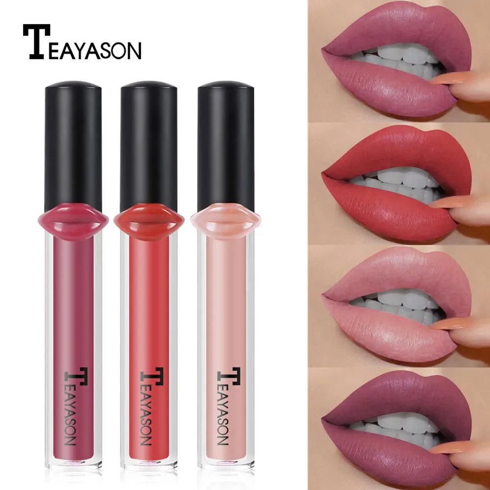 TEAYASON 12 Colors Matte Lip Gloss Liquid Lipstick Waterproof Lip Tint Sexy Red Velvet Lip Stain Facial Make up Cosmetics TSLM1
TEAYASON 12 Colors Matte Lip Gloss Liquid Lipstick Waterproof Lip Tint Sexy Red Velvet Lip Stain Facial Make up Cosmetics TSLM1